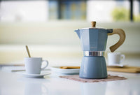 Espressokocher VENEZIA, bluedenim, 9 Tassen