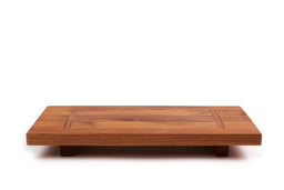 Teakholz-Servierbrett BISTRO auf Füßen, 53 x 22 x 4.6 cm