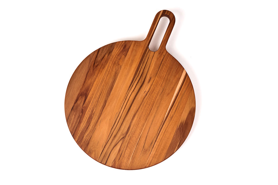 Teakholz-Servierbrett BISTRO, mit Griff, 51 x 36 x 2 cm