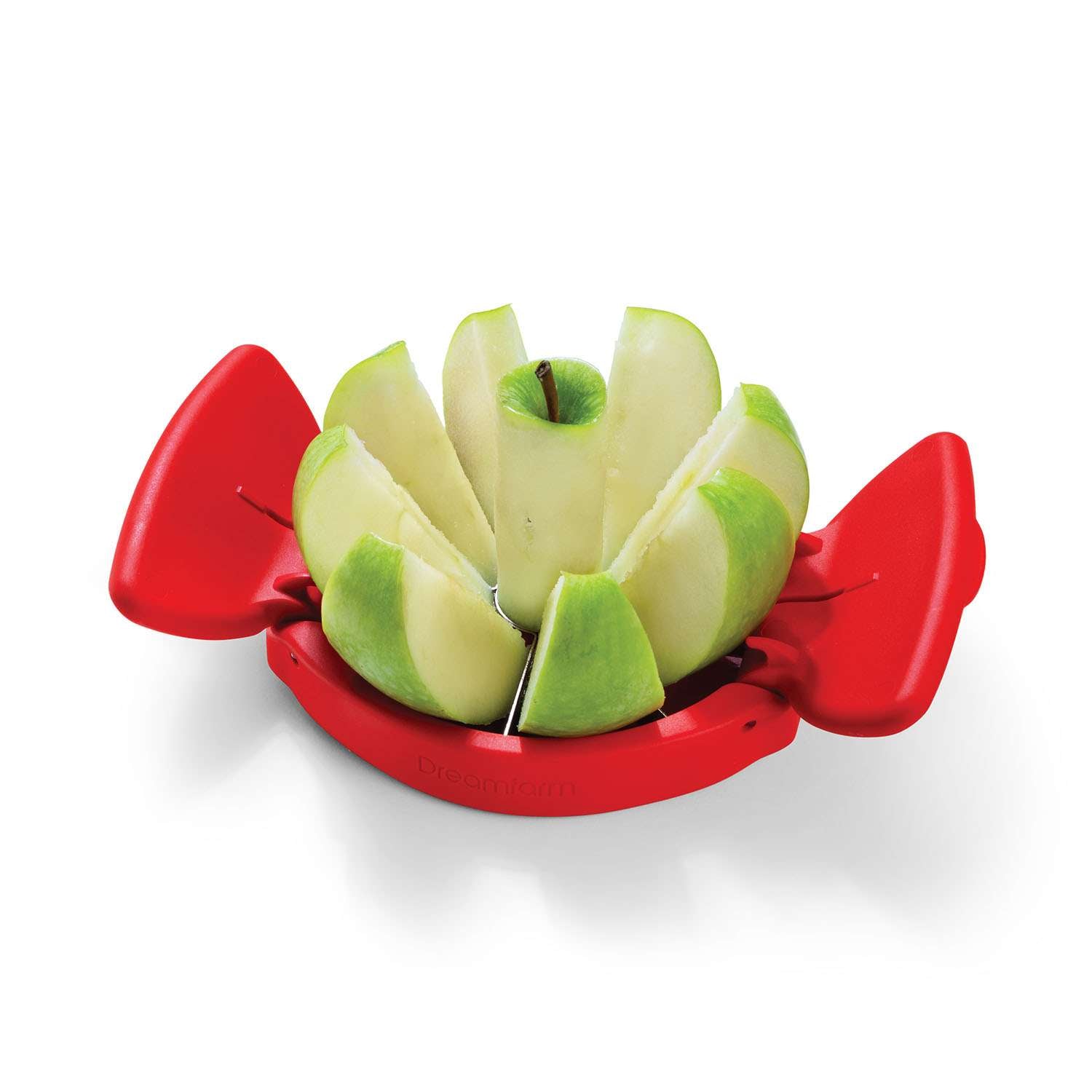 DREAMFARM | Apfelschneider, FLAPPLE, rot, 12,6 cm