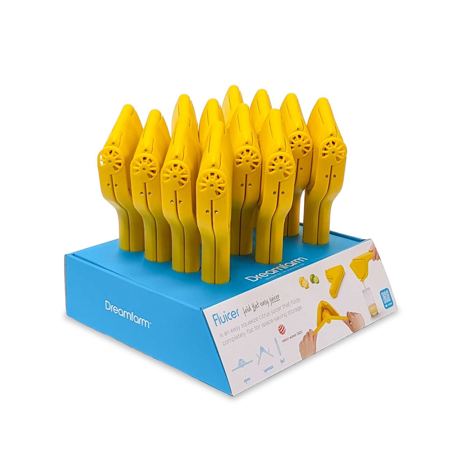 DREAMFARM | Display, FLUICER, gelb, 25 cm