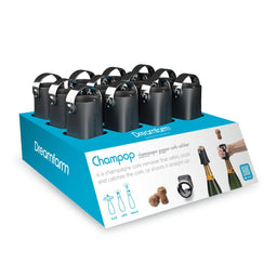DREAMFARM | Display, CHAMPOP, schwarz, 18 Stück