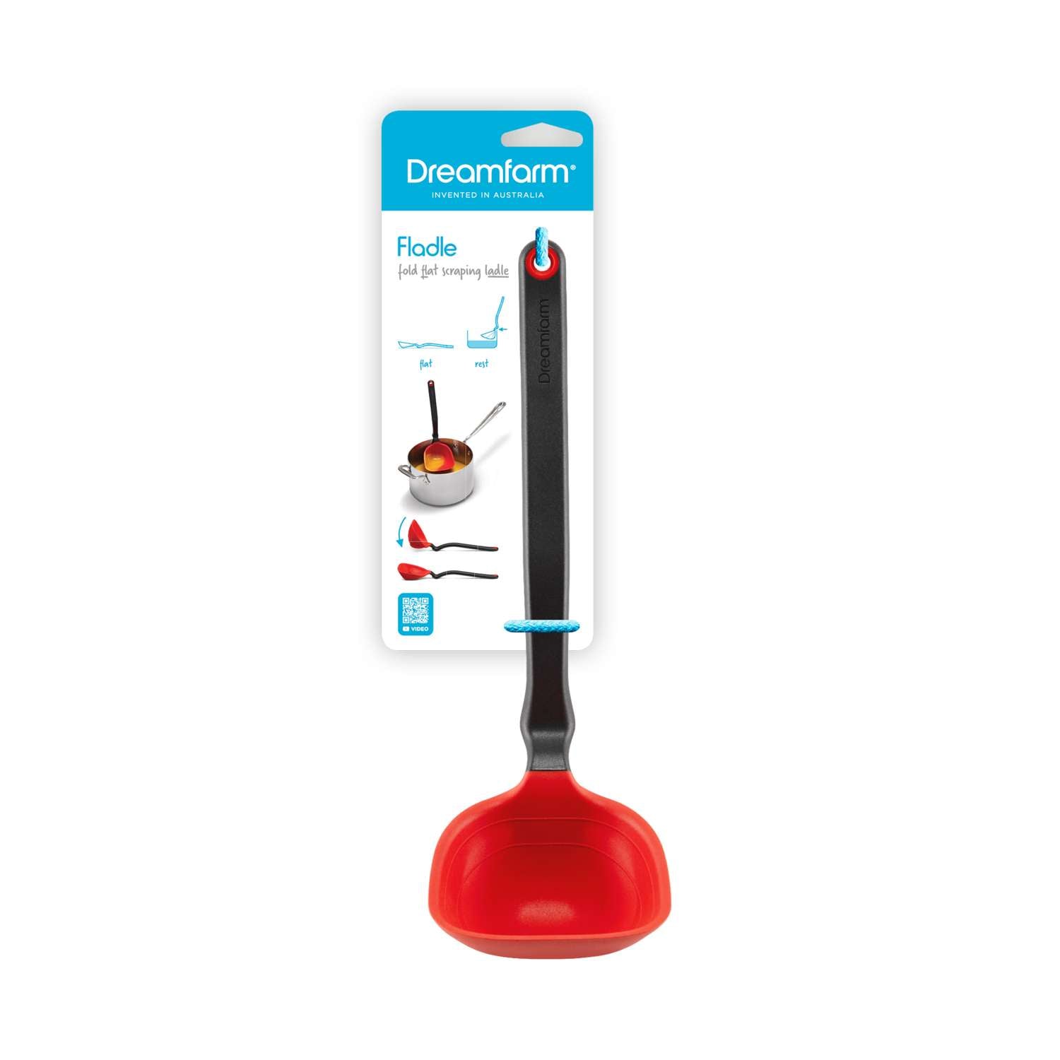 DREAMFARM | Schöpfkelle, FLADLE, rot