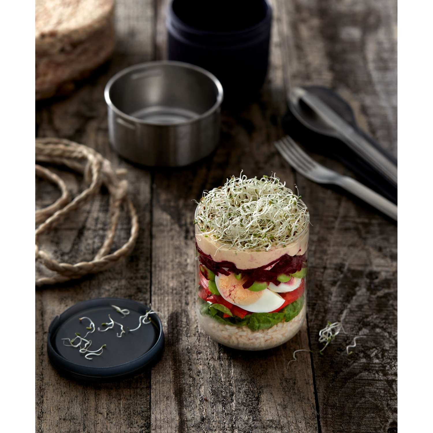 BLACK+BLUM | Lunchschale, TO-GO LUNCH, Schiefer