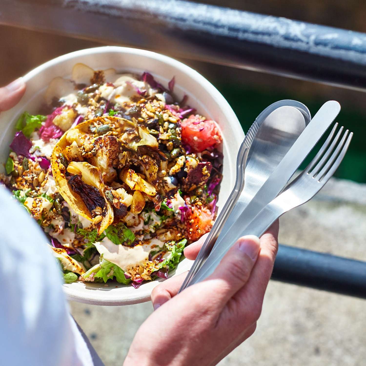 BLACK+BLUM | Besteck, TO-GO LUNCH, silber