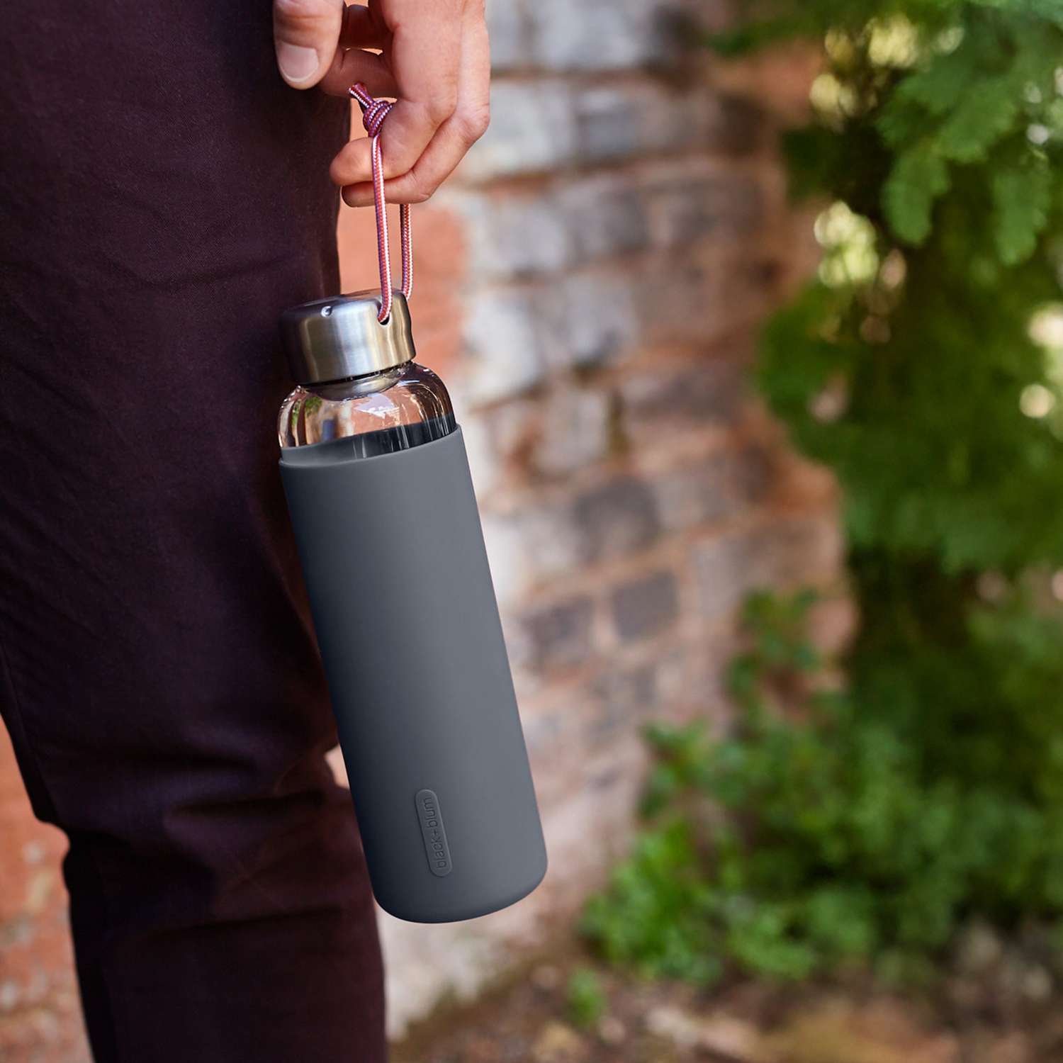 BLACK+BLUM | Trinkflasche, TO-GO GLAS, ozean, 600 m