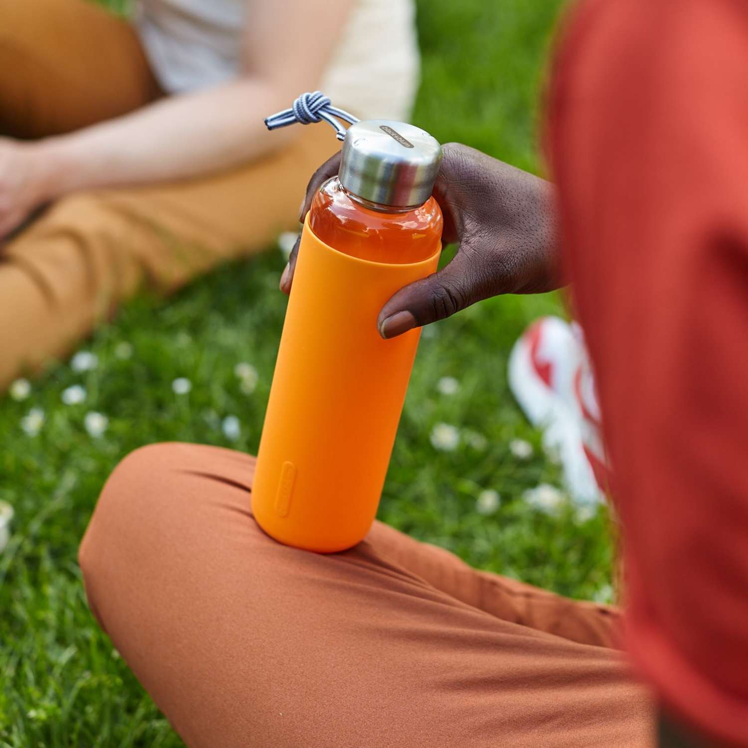 BLACK+BLUM | Trinkflasche, TO-GO GLAS, ozean, 600 m