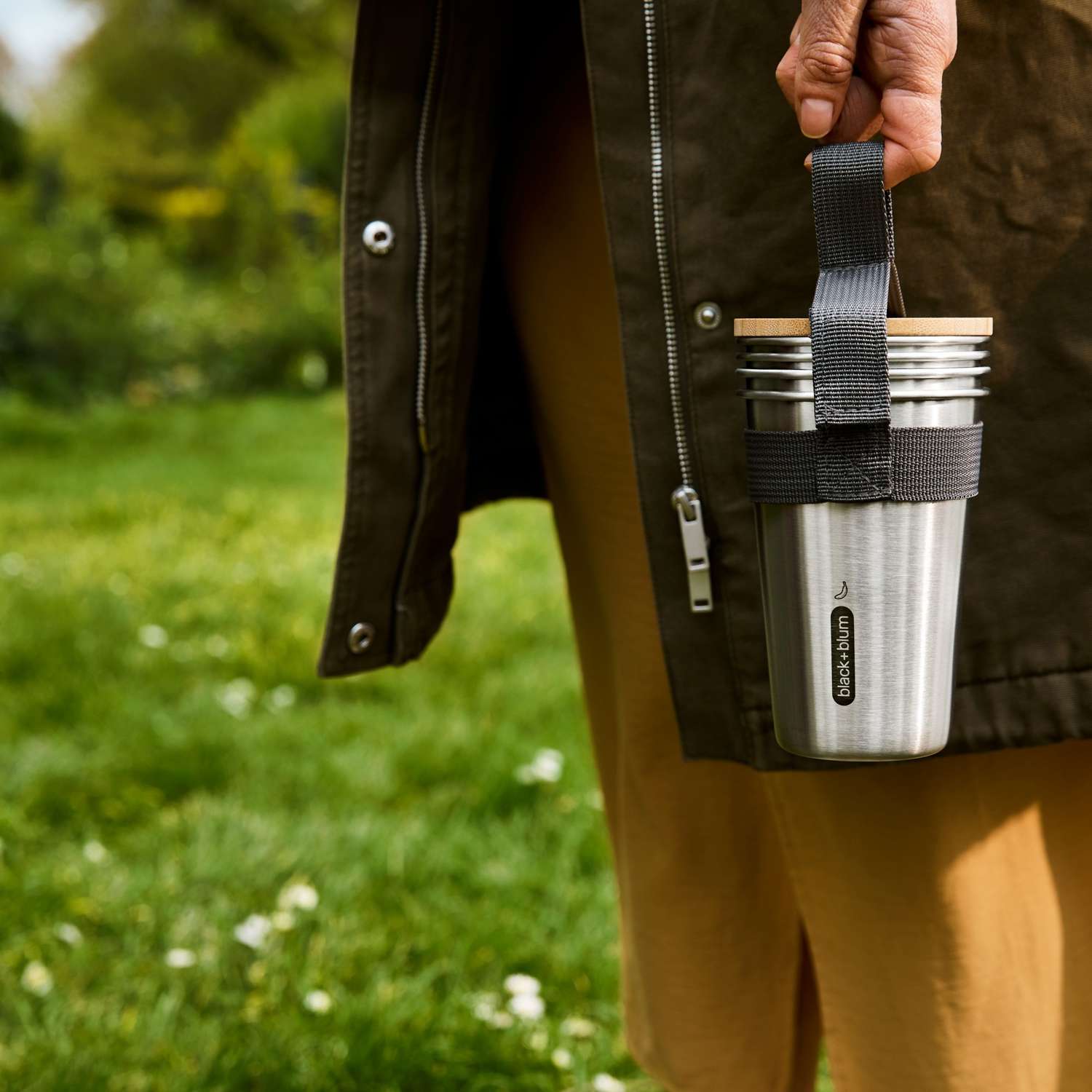 BLACK+BLUM | Becher-Set, TO-GO LUNCH, edelstahl, 4