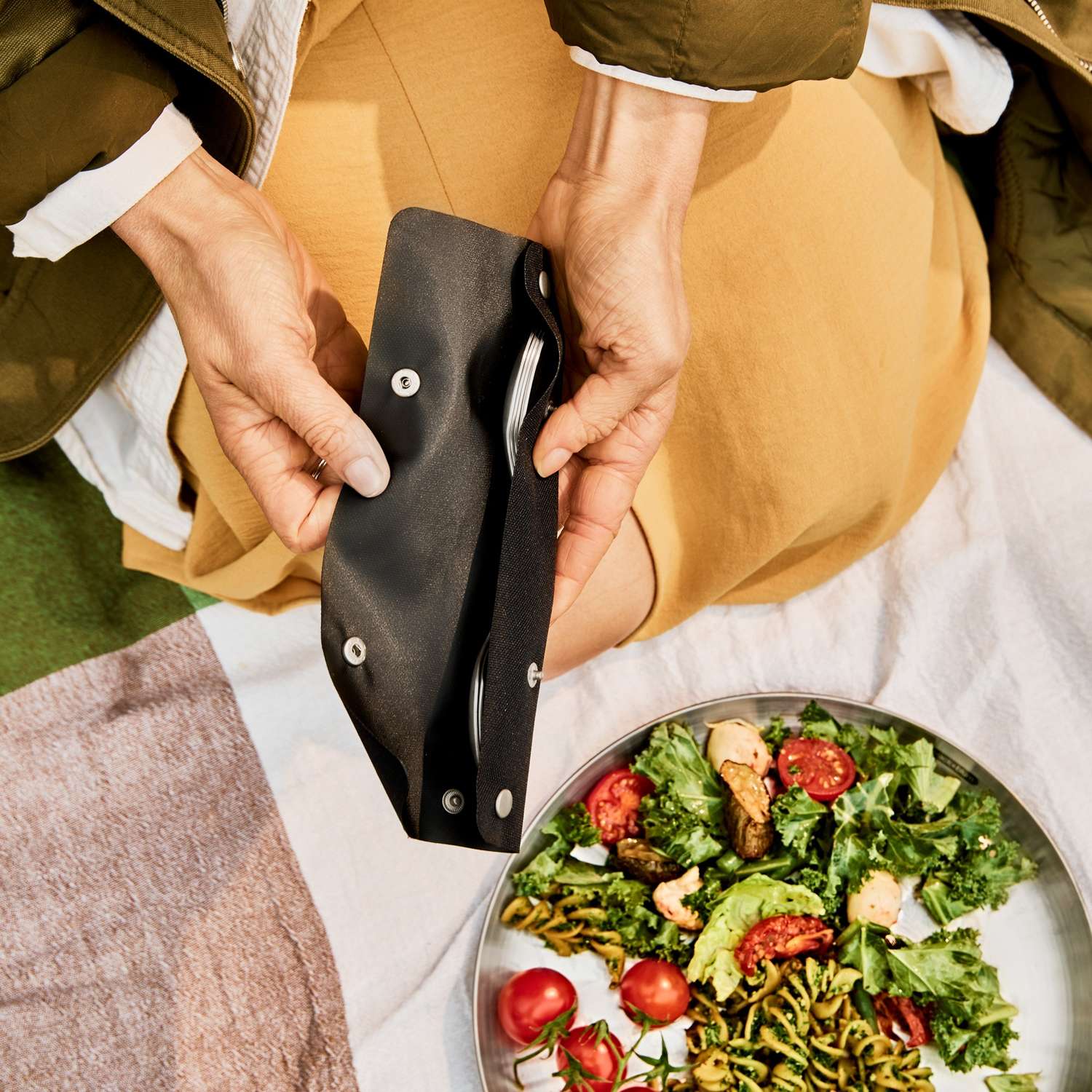 BLACK+BLUM | Göffel, TO-GO LUNCH, edelstahl, 4 Stüc